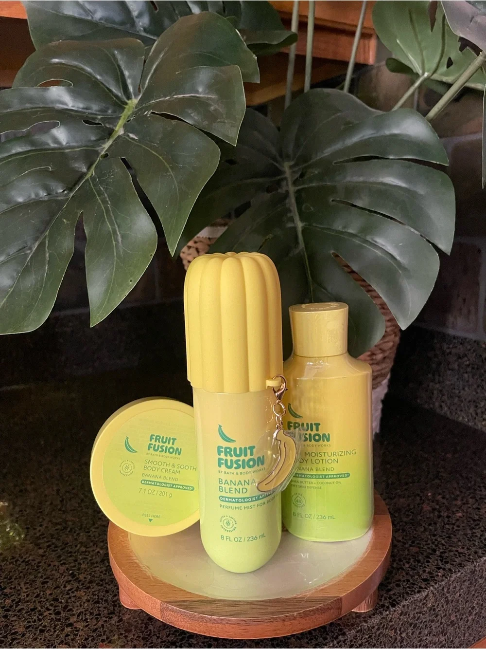 🍌BANANA BLEND FRUIT FUSION BY BATH & BODY WORKS | SET OF 3 | BRAND NEW WITH TAGS